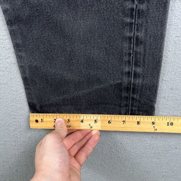 Levi’s 505 Jeans Men’s 40x32 Black Denim Regular Fit Mid Rise Pants - Picture 11 of 16